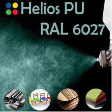 RAL 6027 шовковисто матова, 1 компонентна високоеластична поліуретанова емаль HELIOS PU - 1кг