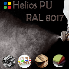 RAL 8017 шовковисто матова, 1 компонентна високоеластична поліуретанова емаль HELIOS PU - 1кг