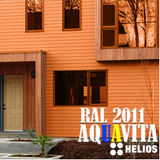 RAL 2011 Акрилова шовковисто-матова атмосферостійка емаль на водній основі Helios AQUAVITA - 1кг