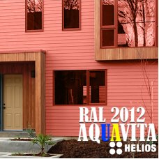 RAL 2012 Акрилова шовковисто-матова атмосферостійка емаль на водній основі Helios AQUAVITA - 1кг