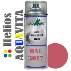 RAL 3017 Аерозольна акрилова шовковисто-матова атмосферостійка емаль на водній основі Helios AQUAVITA - 400мл