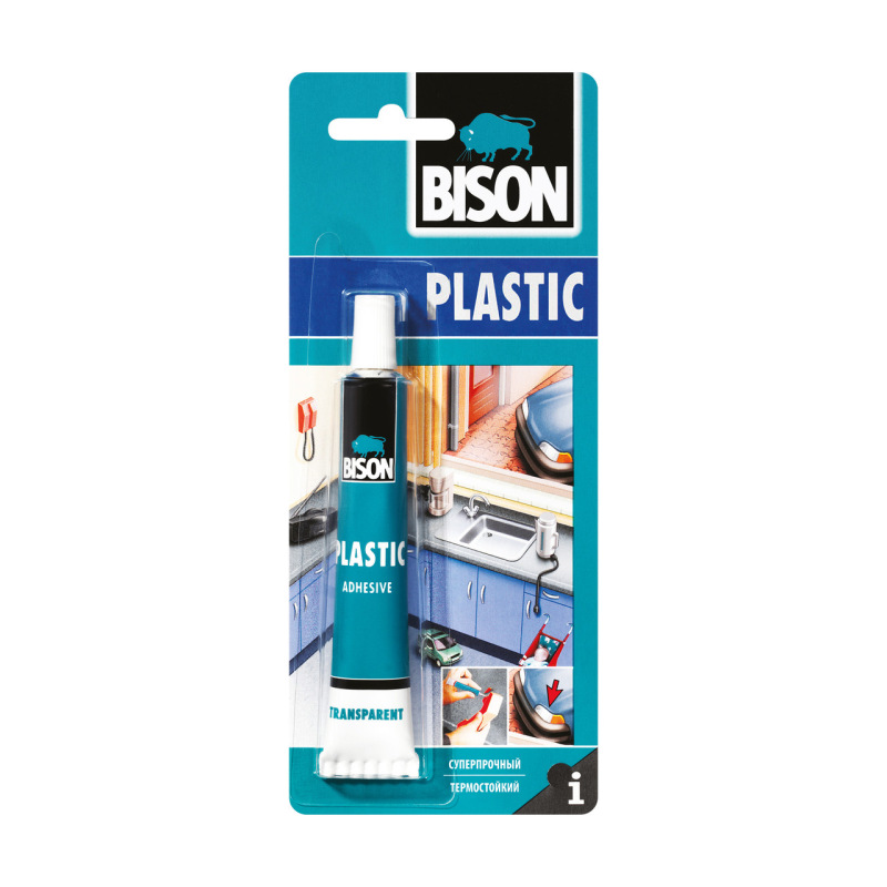 Клей для твердого пластику Bison Plastic - 25мл