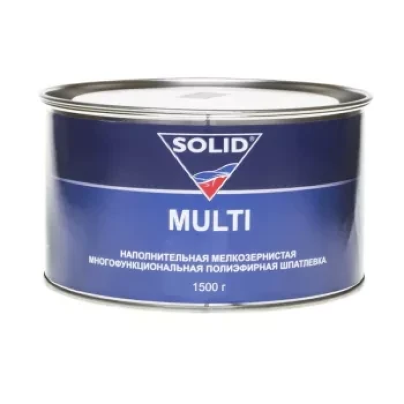 Універсальна дрібнозерниста поліефірна шпаклівка Solid Multi - 1.5кг