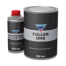 Двокомпонентний автомобільний акриловий ґрунт Solid Fuller UHS - 1л (комплект)