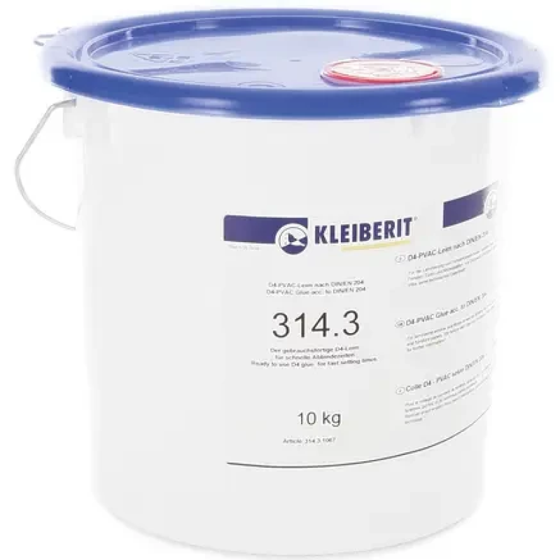 Однокомпонентний вологостійкий клей D4 Kleiberit 314.3 - 10кг