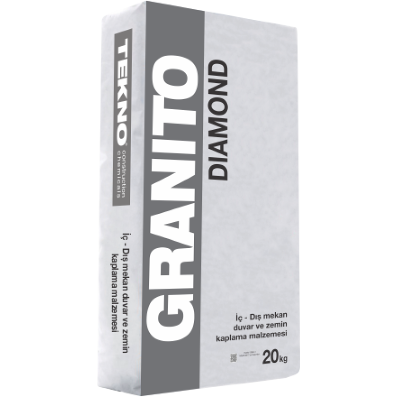 Мікроцемент, декоративна штукатурка для стін та підлог Granito Diamond (сіра) - 20 кг
