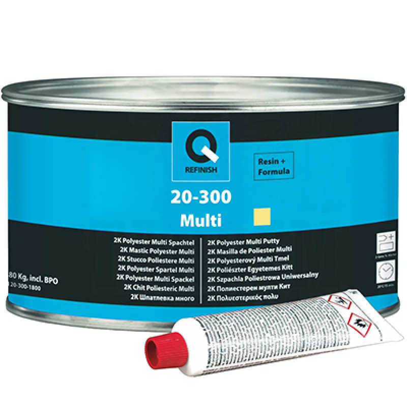 2К багатофункціональна поліефірна шпаклівка Q-REFINISH Polyester Multy Putty - 1кг 2К багатофункціональна поліефірна шпаклівка Q-REFINISH Polyester Multy Putty - 1кг