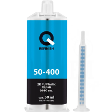 2K ПУ клей для пластика Q-REFINISH 50-400 - 50мл. 60-90сек.