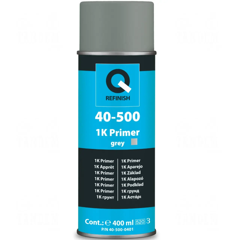 Грунт-наповнювач, праймер Q-REFINISH 40-500, 1K Primer ТЕМНО-СІРИЙ - 400мл (аерозоль) Грунт-наповнювач, праймер Q-REFINISH 40-500, 1K Primer ТЕМНО-СІРИЙ - 400мл (аерозоль)