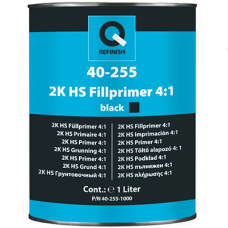 2К антикорозійний наповнювальний грунт Q-REFINISH HS FILLER 4:1 (ЧОРНИЙ) - 1л