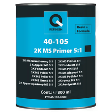 2K антикорозійний грунт-наповнювач Q-REFINISH MS FILER 5:1 (ЧОРНИЙ) - 0.8 л