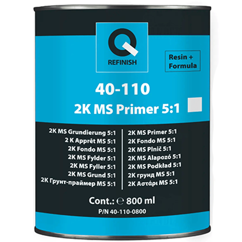 2K антикорозійний грунт-наповнювач Q-REFINISH MS FILER 5:1 (БІЛИЙ) - 0.8 л 2K антикорозійний грунт-наповнювач Q-REFINISH MS FILER 5:1 (БІЛИЙ) - 0.8 л