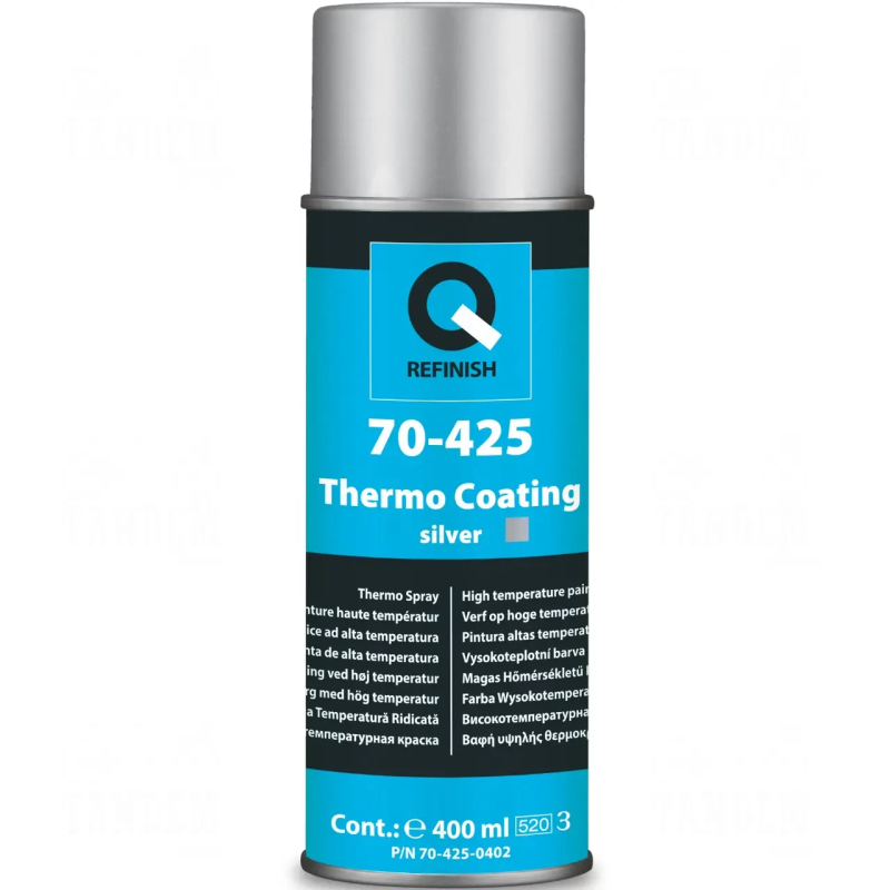 Термостійка фарба Q-REFINISH 70-425 Thermo Coating до 650 ° C - аерозоль 400мл. Термостійка фарба Q-REFINISH 70-425 Thermo Coating до 650 ° C - аерозоль 400мл.