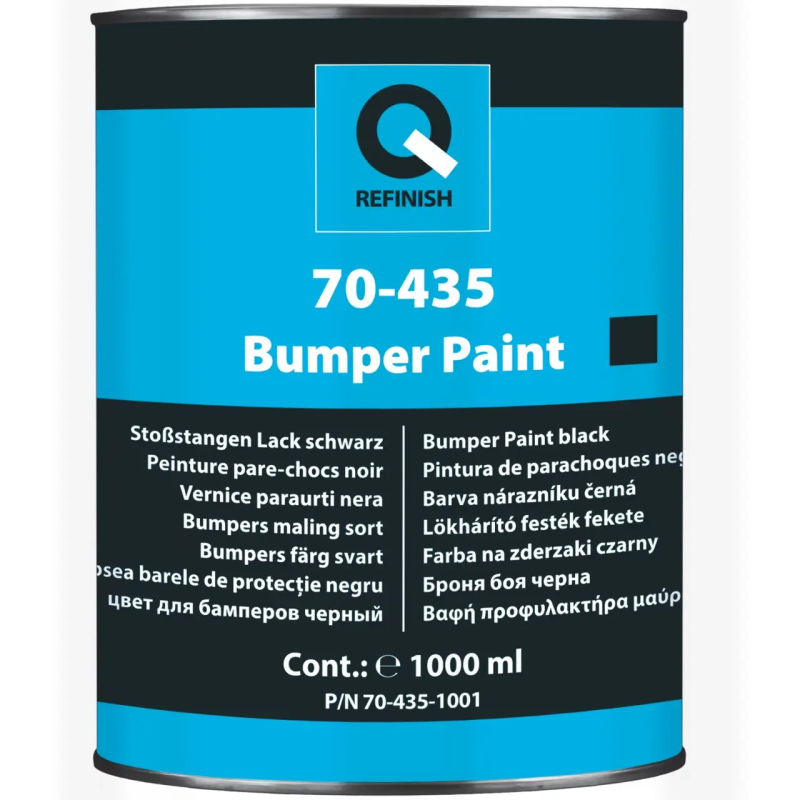 Структурна чорна фарба для пластику Q-REFINISH 70-435 - 1л Структурна чорна фарба для пластику Q-REFINISH 70-435 - 1л