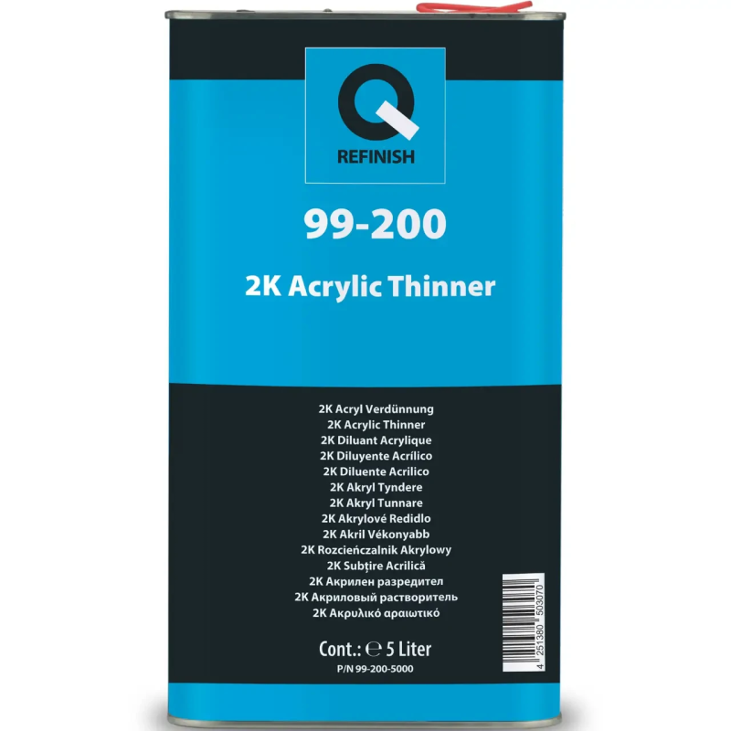 Акриловий розріджувач Acrylic Thinner NORMAL, Q-REFINISH 99-200 - 5л. Акриловий розріджувач Acrylic Thinner NORMAL, Q-REFINISH 99-200 - 5л.
