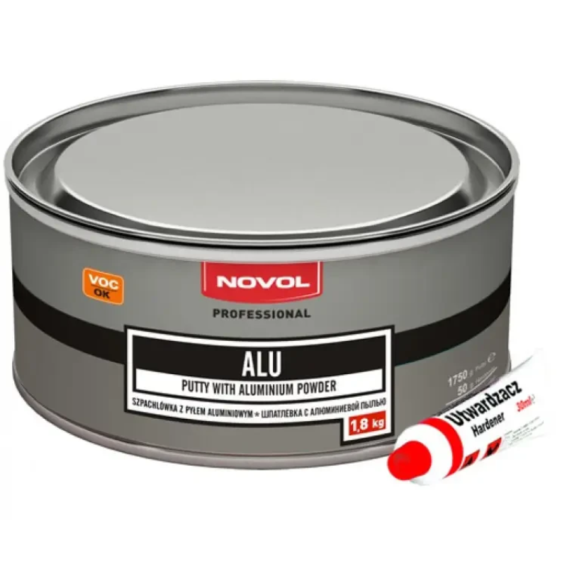 Шпаклівка з алюмінієвим порошком Novol ALU - 1.8 кг