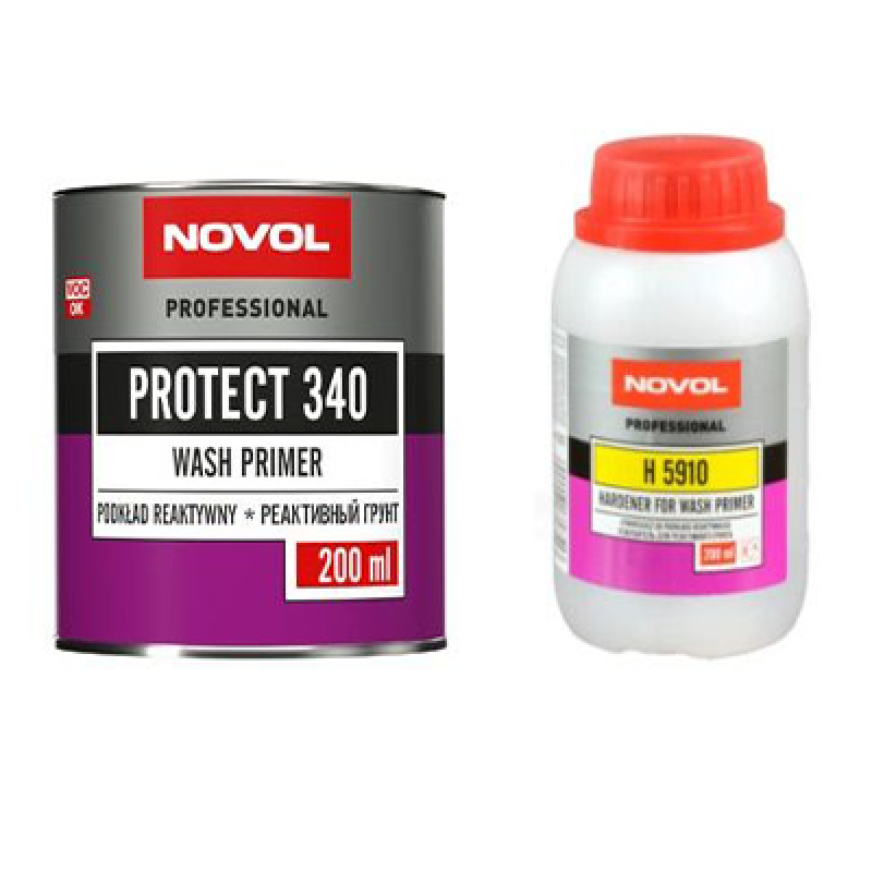 Кислотний антикорозійний грунт NOVOL PROTECT 340 + затверджувач H 5910 - 0.2л + 0.2л (Комплект) Кислотний антикорозійний грунт NOVOL PROTECT 340 + затверджувач H 5910 - 0.2л + 0.2л (Комплект)