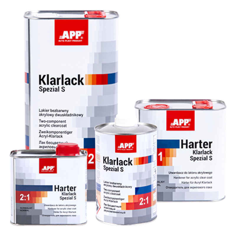 2К акриловий лак зі спеціальним ефектом APP Klarlack Spezial S 020110 + затверджувач - 7.5л (Комплект)