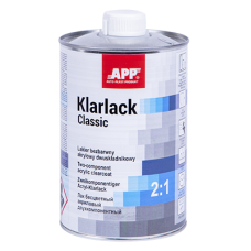 2К акриловий лак з УФ фільтром APP Klarlack Classic 020111 + затверджувач 020321 - 1.5л (Комплект)