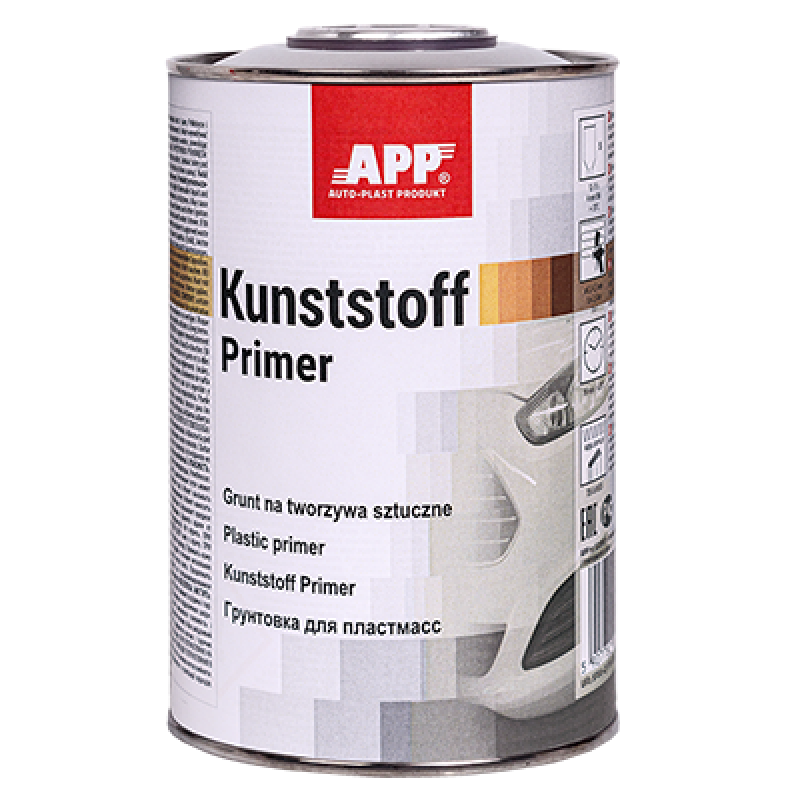 Однокомпонентний грунт для пластику APP Kunststoff Primer 020901 (прозоро-сріблястий) - 1л Однокомпонентний грунт для пластику APP Kunststoff Primer 020901 (прозоро-сріблястий) - 1л