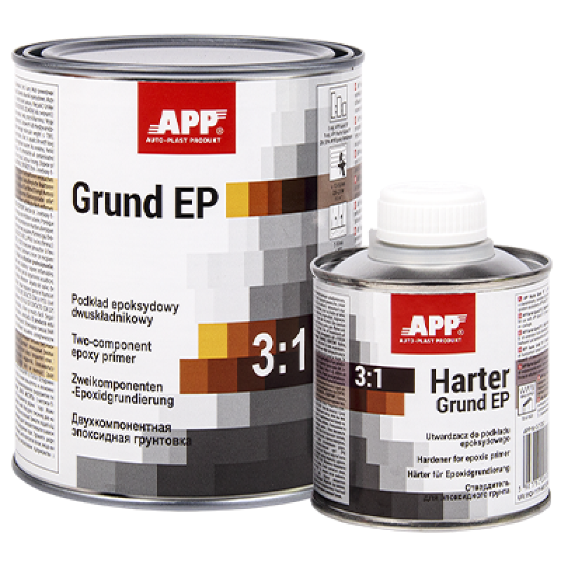 2К антикорозійний епоксидний грунт APP Grund EP 021201 + затверджувач 021202 - 1.2кг (Комплект) 2К антикорозійний епоксидний грунт APP Grund EP 021201 + затверджувач 021202 - 1.2кг (Комплект)