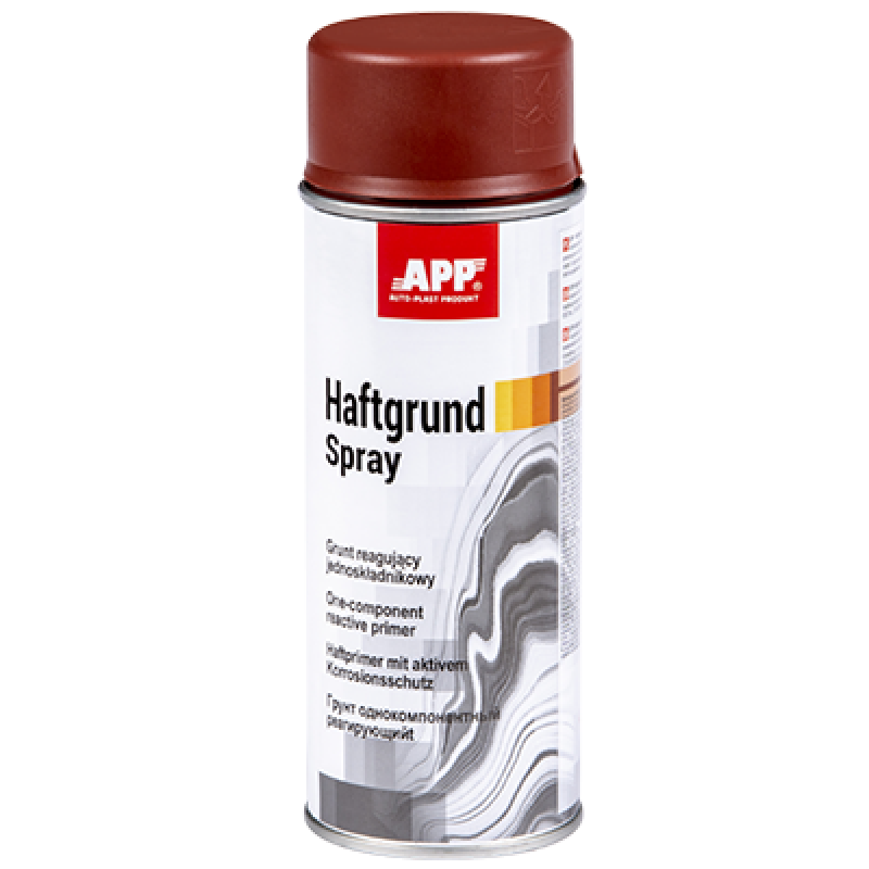 Червоний реактивний однокомпонентний грунт APP Haftgrund Spray 020605 - аерозоль 400мл. Червоний реактивний однокомпонентний грунт APP Haftgrund Spray 020605 - аерозоль 400мл.