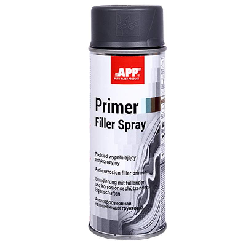 1К антикорозійний наповнювальний світло-сірий грунт APP Primer Filler Spray 020721 - аерозоль 400мл 1К антикорозійний наповнювальний світло-сірий грунт APP Primer Filler Spray 020721 - аерозоль 400мл