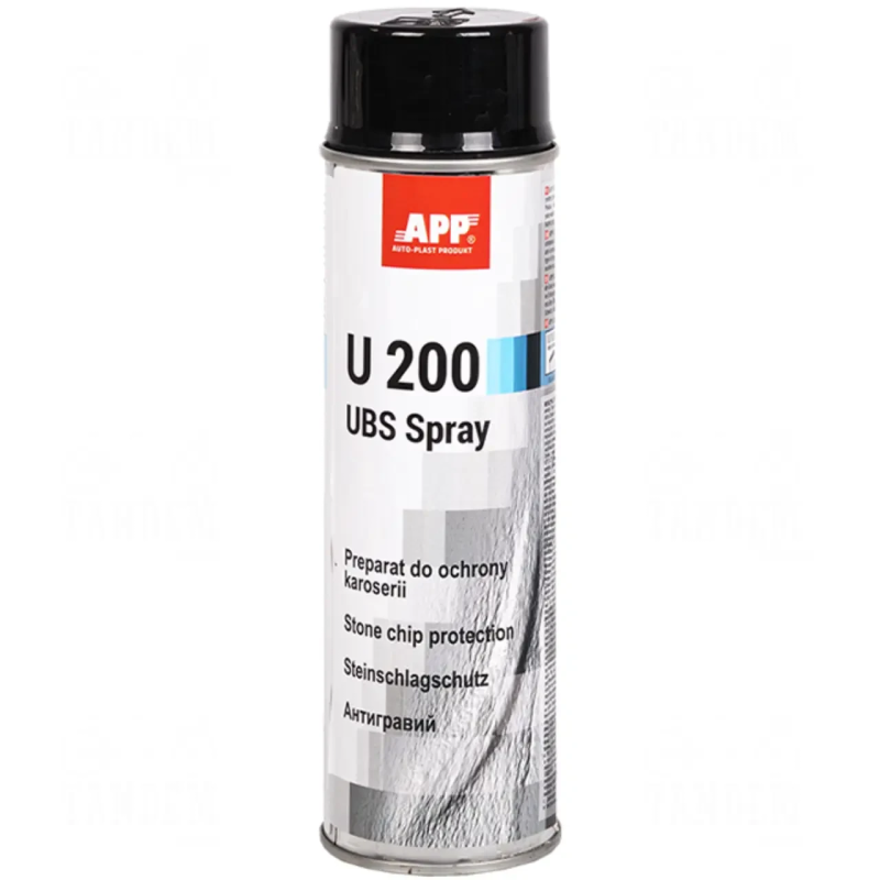 Чорне антигравійне покриття APP U200 UBS Spray 050204 - 0.5л