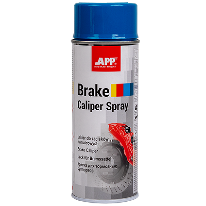 Синя фарба для гальмівних супортів APP Brake Caliper Spray 210152 - аерозоль 400мл.