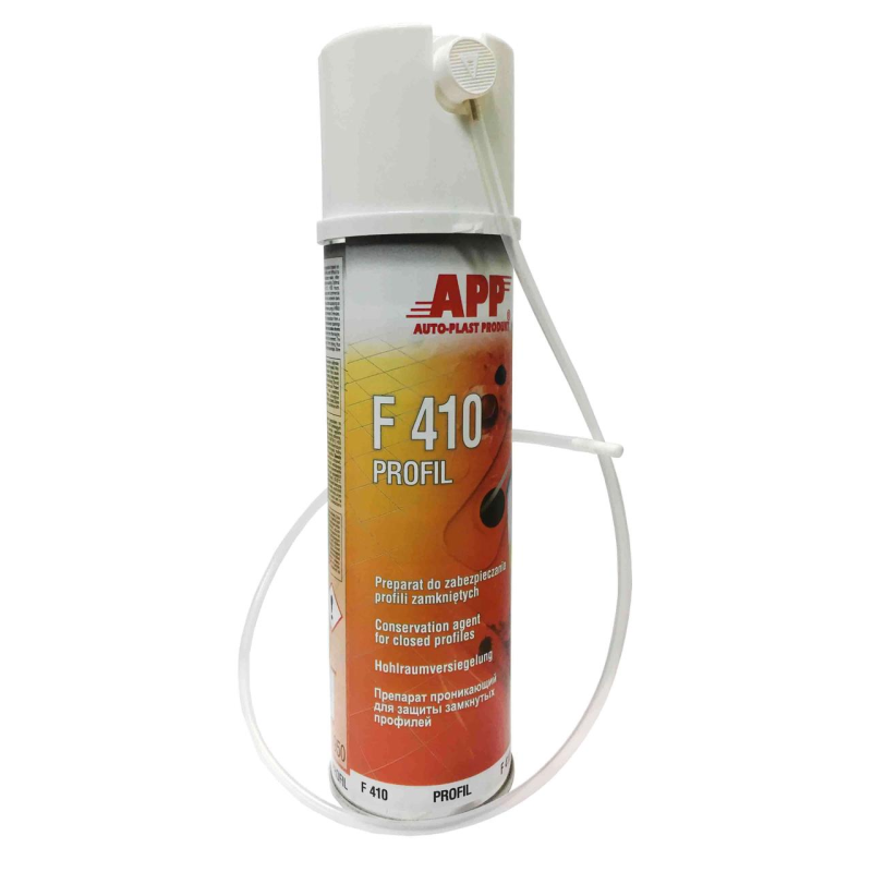 Засіб для захисту прихованих порожнин APP F410 Profil Spray 050402 (прозорий) - 500мл Засіб для захисту прихованих порожнин APP F410 Profil Spray 050402 (прозорий) - 500мл