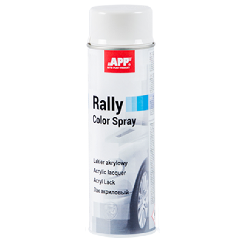 Біла акрилова фарба APP Rally Color Spray 210111 - аерозоль 500мл. Біла акрилова фарба APP Rally Color Spray 210111 - аерозоль 500мл.