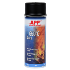 Чорна жаростійка фарба APP L 650*С Black Spray 210431 - аерозоль 400мл.
