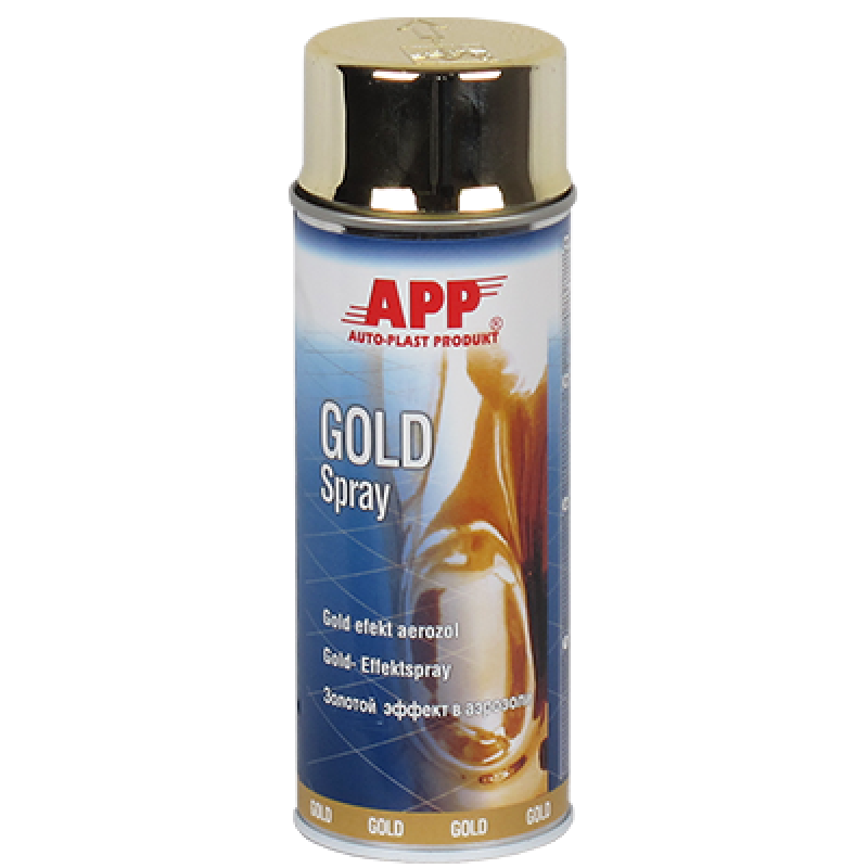 1К фарба зі спецефектом золото APP Gold Spray 210502 - аерозоль 400мл 1К фарба зі спецефектом золото APP Gold Spray 210502 - аерозоль 400мл
