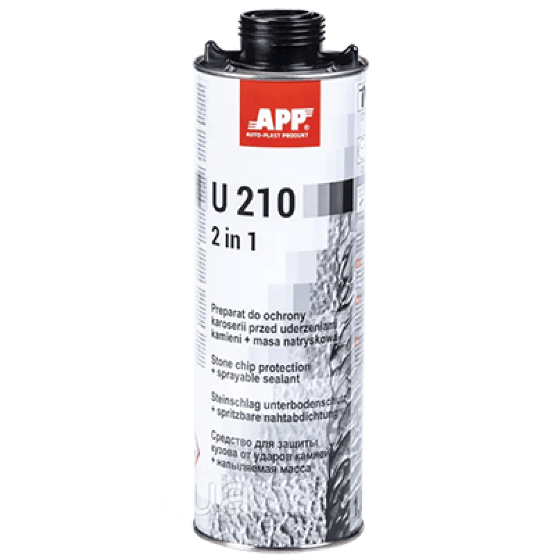 Чорний герметик-антигравій (2 в 1) APP U210 050110 - 1л Чорний герметик-антигравій (2 в 1) APP U210 050110 - 1л