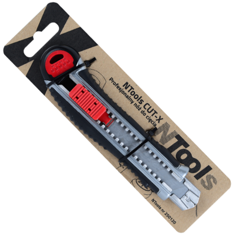 Професійний ніж маляра NTools CUT X, 170х50х27 мм, вага 0,23кг. Професійний ніж маляра NTools CUT X, 170х50х27 мм, вага 0,23кг.