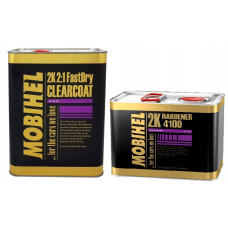 Швидковисихаючий акриловий лак Mobihel 2K HS 2:1 FastDry low VOC (5л) + затверджувач 4100 (2.5л) - 7.5л комплект