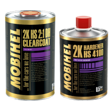 Акриловий лак Mobihel 2K 2:1 DH HS low VOC (1л) + затверджувач 4100 (0.5л) - 1.5л комплект