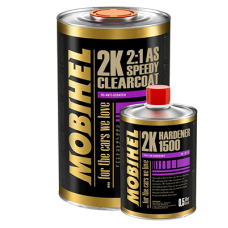 Швидковисихаючий акриловий лак Mobihel 2K 2:1 SPEEDY (1л) + затверджувач 1500 (0.5л) + розчинник 2500 (0.5л)