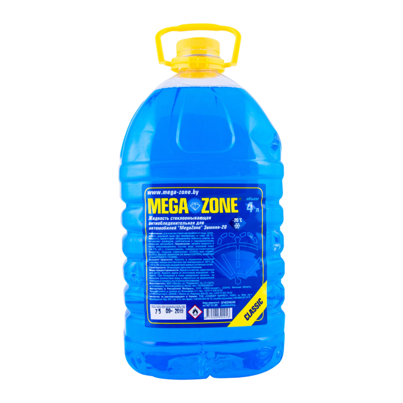 СКЛООМИВАЧА MEGAZONE CLASSIK ЕКОНОМ ЗИМОВИЙ -20 4Л, ЛИТВА СИНІЙ 9000063 СКЛООМИВАЧА MEGAZONE CLASSIK ЕКОНОМ ЗИМОВИЙ -20 4Л, ЛИТВА СИНІЙ 9000063