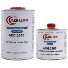 2К акриловий лак підвищеної міцності ADI UPP CRYSTAL HS 2K CLEAR COAT + затверджувач - 1.5л (Комплект)