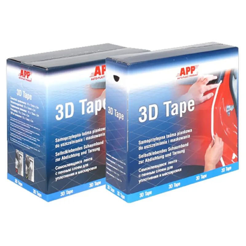 Самоклеючий ущільнювальний поролоновий валик APP 3D Tape 0703501 - 13мм х 20м. Термостійкий до 95°С. Самоклеючий ущільнювальний поролоновий валик APP 3D Tape 0703501 - 13мм х 20м. Термостійкий до 95°С.