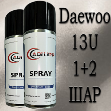 Daewoo 13U White аерозольна базова фарба ADI UPP - 800мл. Комплект 1+2 шар.