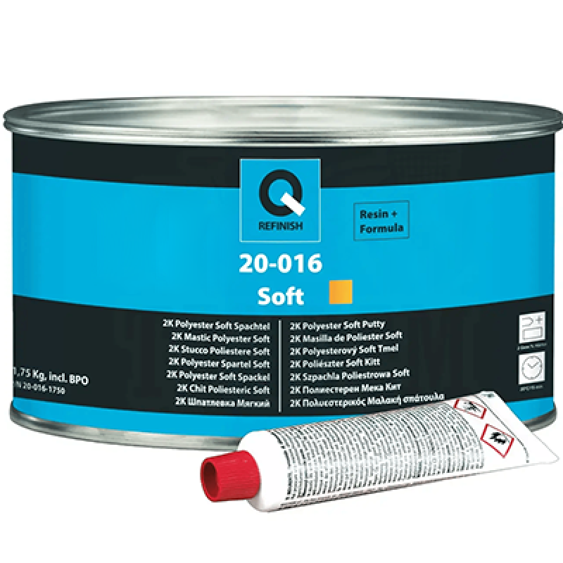 2K Шпатлівка Q-REFINISH Soft Putty з затверджувачем - 1.75кг 2K Шпатлівка Q-REFINISH Soft Putty з затверджувачем - 1.75кг