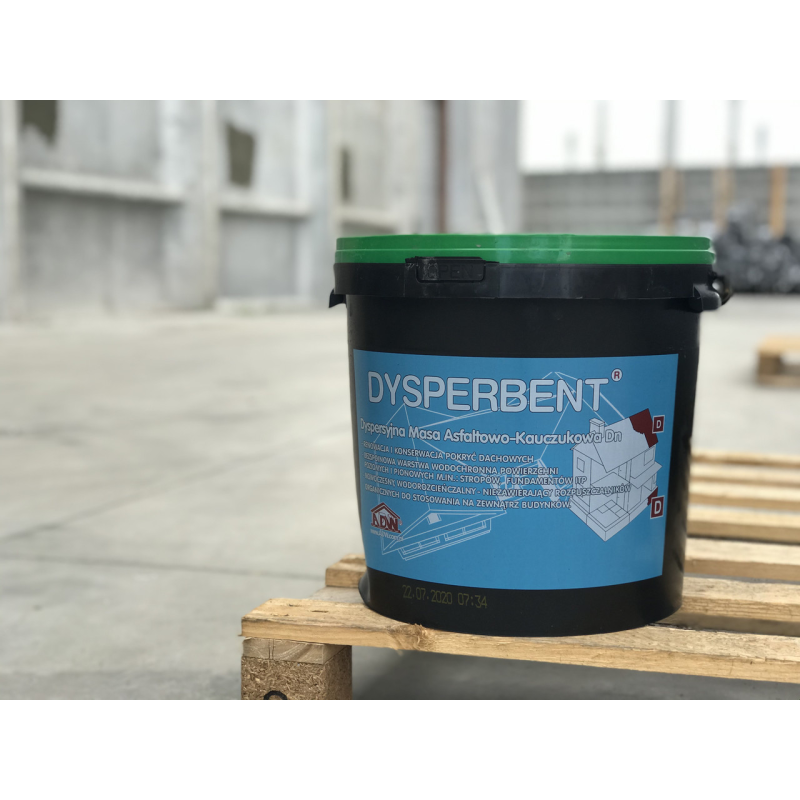Бітумно-каучукова мастика (гідроізоляція) на водній основі ADW Izoplast Dysperbent - 20 кг