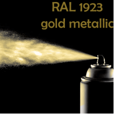 Аерозольна глянцева RAL 1923 gold metallic 1К швидкосохнуча антикорозійна емаль Helios ES - 400мл