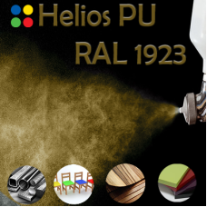 RAL 1923 gold metallic шовковисто матова, 1 компонентна високоеластична поліуретанова емаль HELIOS PU - 1кг