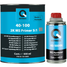 КОМПЛЕКТ Ґрунт-наповнювач Q-REFINISH 40-100, 2K, MS FILER 5:1 - 0.8 л. + затверджувач 160мл.