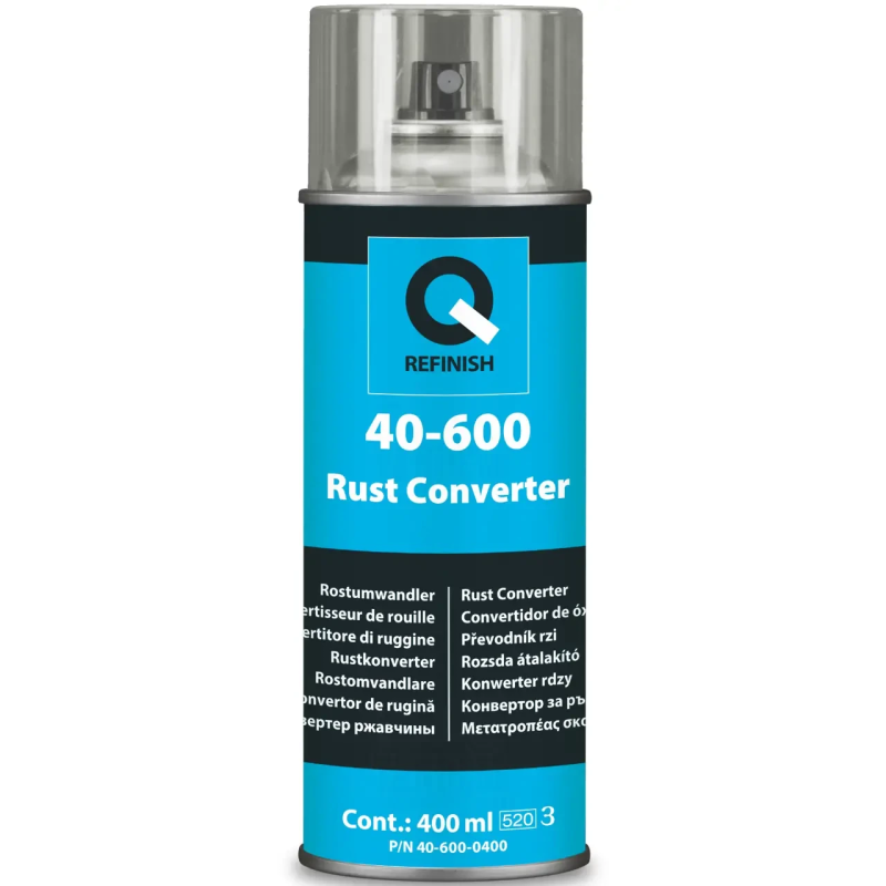 2:1 перетворювач іржі + епоксидний грунт Rust Converter, Q-REFINISH 40-600 (аерозоль) - 400мл 2:1 перетворювач іржі + епоксидний грунт Rust Converter, Q-REFINISH 40-600 (аерозоль) - 400мл