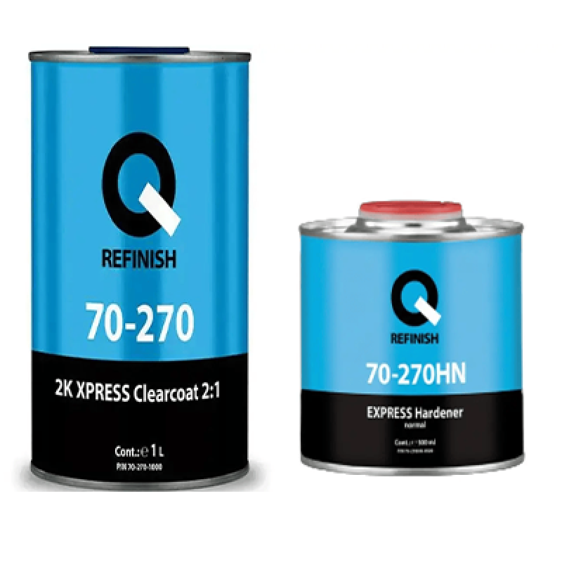 2К швидкотвердіючий акриловий лак Q-REFINISH 70-270 + затверджувач - 1.5л (Комплект) 2К швидкотвердіючий акриловий лак Q-REFINISH 70-270 + затверджувач - 1.5л (Комплект)