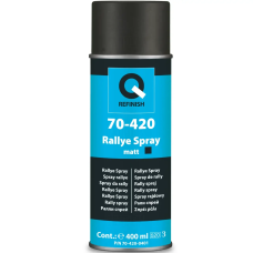 Чорна матова фарба Q-REFINISH 70-420 Rallye Spray – аерозоль 400мл.